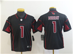 Arizona Cardinals #1 Kyler Murray Youth Black Vapor Limited Jersey