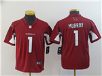 Arizona Cardinals #1 Kyler Murray Youth Red Vapor Limited Jersey