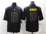 Los Angeles Chargers #10 Justin Herbert Black Gold Vapor Limited Jersey