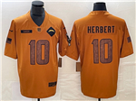 Los Angeles Chargers #10 Justin Herbert 2023 Brown Salute To Service Limited Jersey