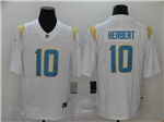 Los Angeles Chargers #10 Justin Herbert White Vapor Limited Jersey