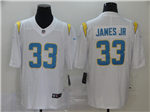 Los Angeles Chargers #33 Derwin James Jr. White Vapor Limited Jersey