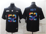 Los Angeles Chargers #52 Khalil Mack Black Rainbow Vapor Limited Jersey