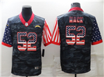 Los Angeles Chargers #52 Khalil Mack Camo USA Flag Limited Jersey