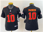 Kansas City Chiefs #10 Isaih Pacheco Youth Black Fashion Limited Jersey