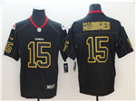 Kansas City Chiefs #15 Patrick Mahomes Black Shadow Limited Jersey