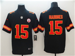 Kansas City Chiefs #15 Patrick Mahomes Black Vapor Limited Jersey