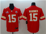 Kansas City Chiefs #15 Patrick Mahomes Red Super Bowl LVIII Limited Jersey