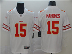 Kansas City Chiefs #15 Patrick Mahomes White Team Logos Fashion Limited Jersey
