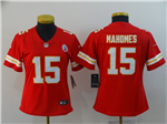 Kansas City Chiefs #15 Patrick Mahomes Women's Red Vapor Limited Jersey