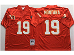 Kansas City Chiefs #19 Joe Montana 1994 Throwback Red Jersey