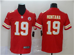 Kansas City Chiefs #19 Joe Montana Red Vapor Limited Jersey