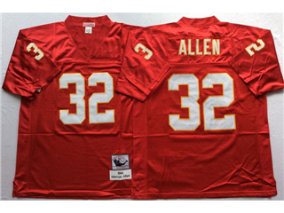 Kansas City Chiefs #32 Marcus Allen 1994 Throwback Red Jersey