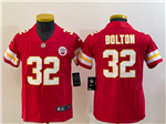 Kansas City Chiefs #32 Nick Bolton Youth Red Vapor Limited Jersey