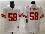 Kansas City Chiefs #58 Derrick Thomas White Vapor Limited Jersey