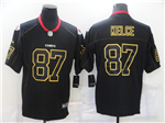 Kansas City Chiefs #87 Travis Kelce Black Shadow Limited Jersey