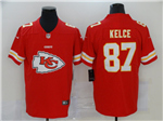 Kansas City Chiefs #87 Travis Kelce Red Team Big Logo Vapor Limited Jersey