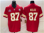 Kansas City Chiefs #87 Travis Kelce Red Super Bowl LVIII F.U.S.E. Limited Jersey