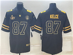 Kansas City Chiefs #87 Travis Kelce Black Gold Super Bowl LVII Limited Jersey