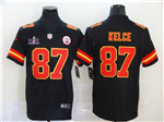 Kansas City Chiefs #87 Travis Kelce Black Super Bowl LVIII Limited Jersey