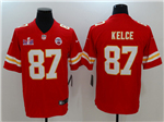 Kansas City Chiefs #87 Travis Kelce Red Super Bowl LVIII Limited Jersey