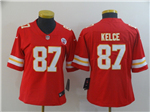 Kansas City Chiefs #87 Travis Kelce Women's Red Vapor Limited Jersey