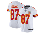 Kansas City Chiefs #87 Travis Kelce Women's White Vapor Limited Jersey