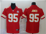 Kansas City Chiefs #95 Chris Jones Red Vapor Limited Jersey
