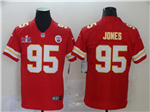 Kansas City Chiefs #95 Chris Jones Red Super Bowl LVIII Limited Jersey