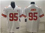 Kansas City Chiefs #95 Chris Jones White Vapor Limited Jersey