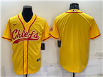 Kansas City Chiefs Gold Baseball Cool Base Team Jersey
