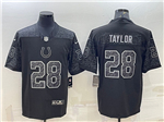 Indianapolis Colts #28 Jonathan Taylor Black RFLCTV Limited Jersey