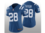 Indianapolis Colts #28 Jonathan Taylor Women's Blue Vapor Limited Jersey