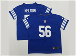 Indianapolis Colts #56 Quenton Nelson Toddler Blue Vapor Limited Jersey