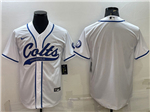 Indianapolis Colts White Baseball Cool Base Team Jersey