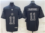 Dallas Cowboys #11 Micah Parsons Black RFLCTV Limited Jersey