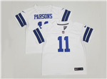 Dallas Cowboys #11 Micah Parsons Toddler White Vapor Limited Jersey