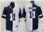 Dallas Cowboys #11 Micah Parsons Split Blue/White Limited Jersey