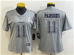 Dallas Cowboys #11 Micah Parsons Women's Gray Atmosphere Fashion Limited Jersey