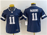 Dallas Cowboys #11 Micah Parsons Women's Blue Vapor F.U.S.E. Limited Jersey