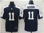 Dallas Cowboys #11 Micah Parsons Youth Thanksgiving Blue Vapor Limited Jersey