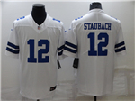 Dallas Cowboys #12 Roger Staubach White Vapor Limited Jersey