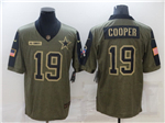 Dallas Cowboys #19 Amari Cooper 2021 Olive Salute To Service Limited Jersey