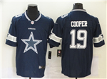 Dallas Cowboys #19 Amari Cooper Blue Team Big Logo Vapor Limited Jersey