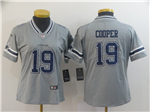 Dallas Cowboys #19 Amari Cooper Women's Gray Inverted Limited Jersey