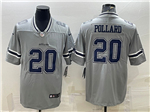 Dallas Cowboys #20 Tony Pollard Gray Inverted Limited Jersey