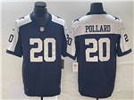 Dallas Cowboys #20 Tony Pollard Thanksgiving Blue Vapor F.U.S.E. Limited Jersey