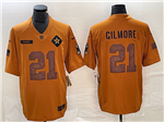 Dallas Cowboys #21 Stephon Gilmore 2023 Brown Salute To Service Limited Jersey