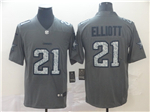 Dallas Cowboys #21 Ezekiel Elliott Gray Camo Limited Jersey