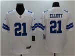 Dallas Cowboys #21 Ezekiel Elliott White Vapor Limited Jersey